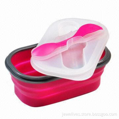 Collapsible Lunch Box with Cover, Big Products with Small Space
